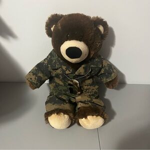 Build-A-Bear Workshop Camo Soldier Plush Teddy Bear 2010 Retired